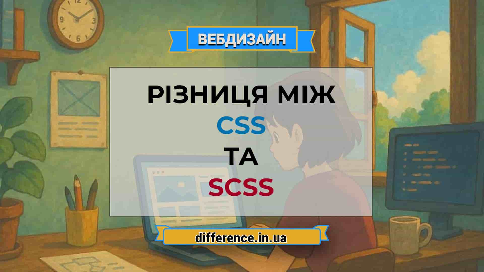 Різниця між CSS та SCSS