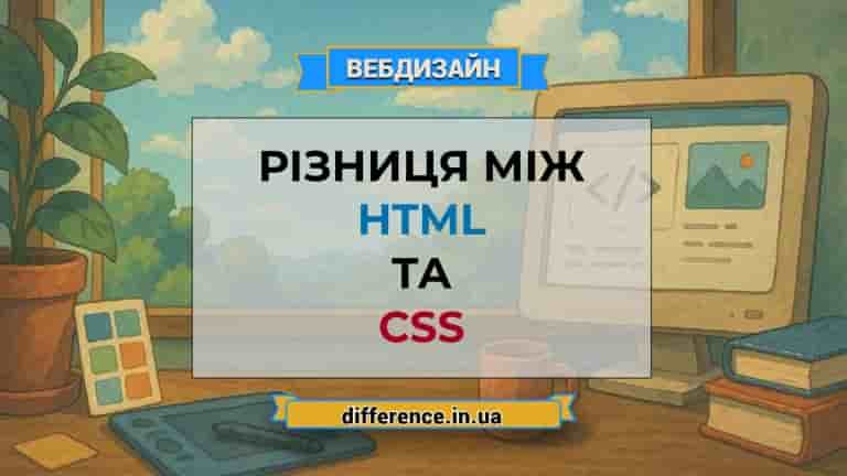 Різниця між HTML та CSS