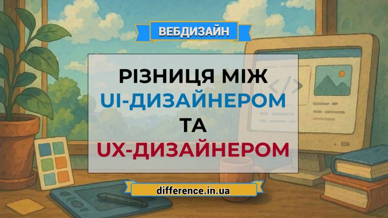 Різниця між UI-дизайнером та UX-дизайнером