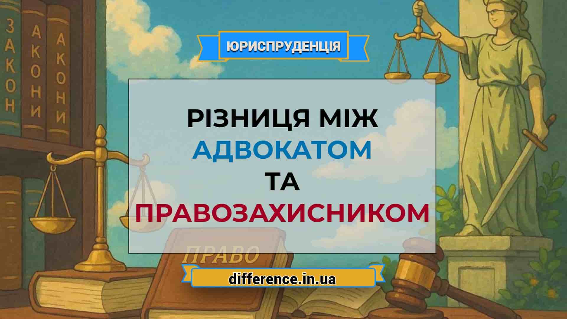 Різниця між адвокатом і правозахисником