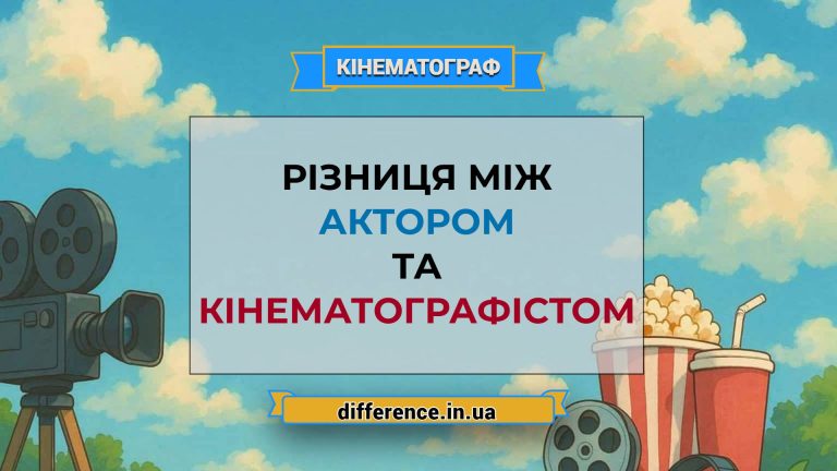 Різниця між актором і кінематографістом