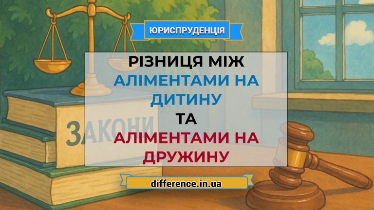 Різниця між аліментами на дитину та аліментами на дружину