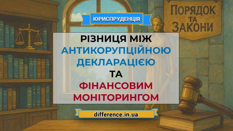 Різниця між антикорупційною декларацією та фінансовим моніторингом