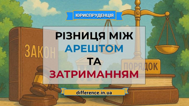 Різниця між арештом і затриманням