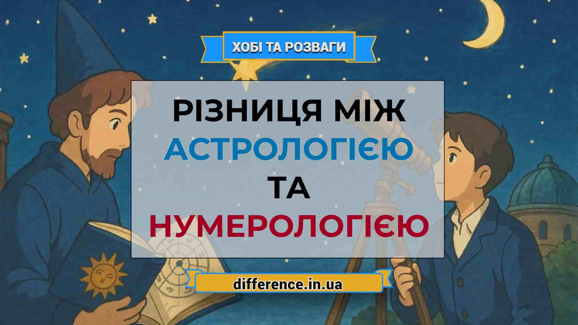 Різниця між астрологією та нумерологією