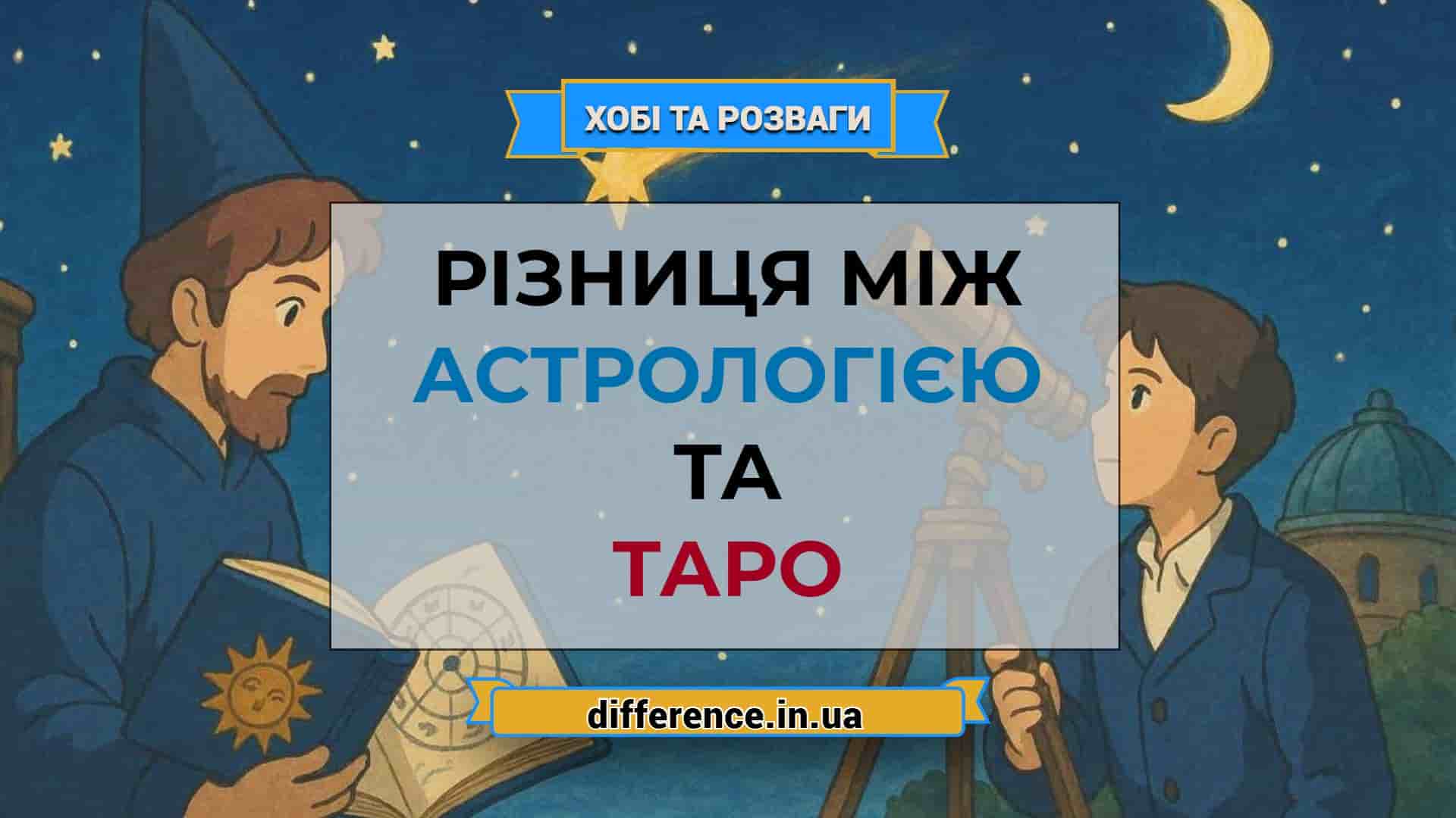 Різниця між астрологією та таро