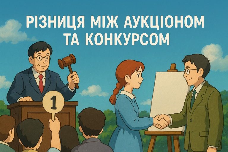 Різниця між аукціоном та конкурсом (1)
