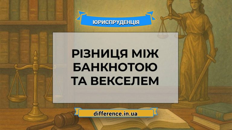 Різниця між банкнотою та векселем