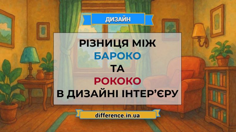 Різниця між бароко та рококо в дизайні інтер’єру