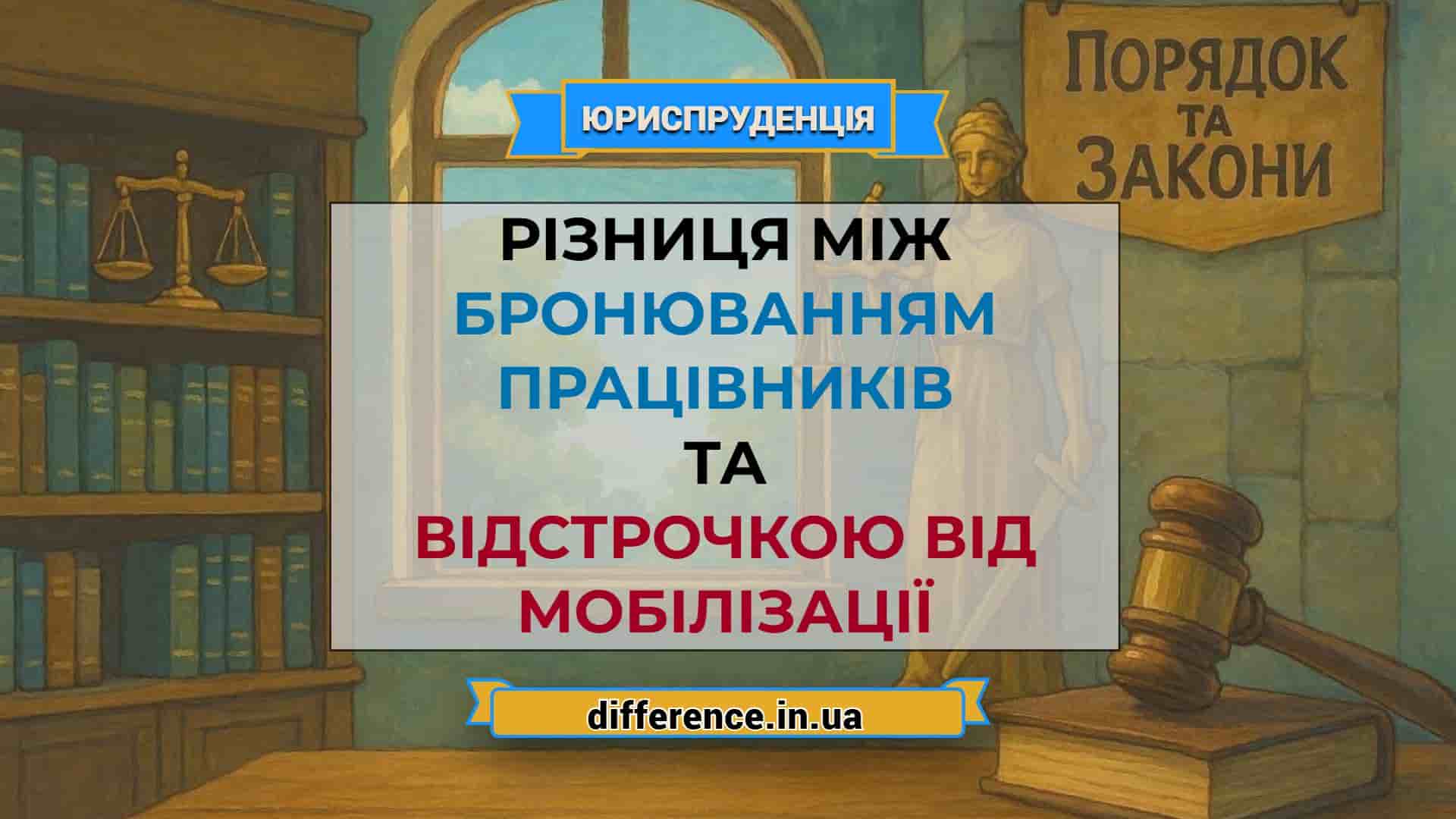 Різниця між бронюванням працівників і відстрочкою від мобілізації