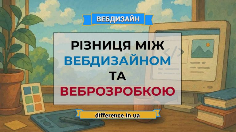 Різниця між вебдизайном та веброзробкою