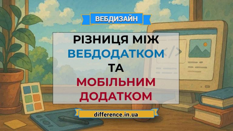 Різниця між вебдодатком та мобільним додатком