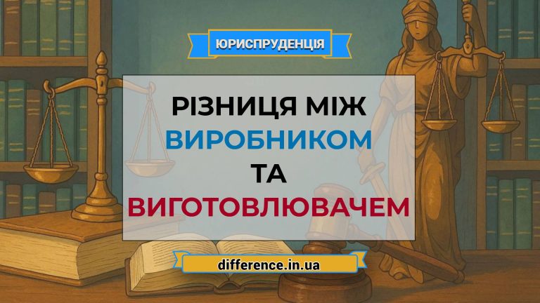 Різниця між виробником і виготовлювачем
