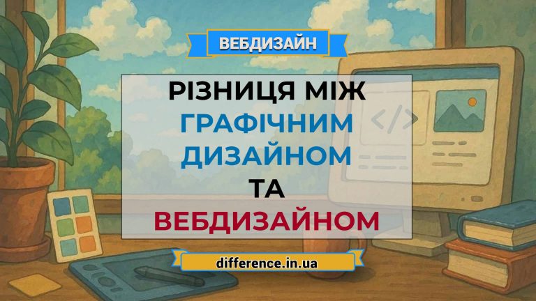 Різниця між графічним дизайном та вебдизайном