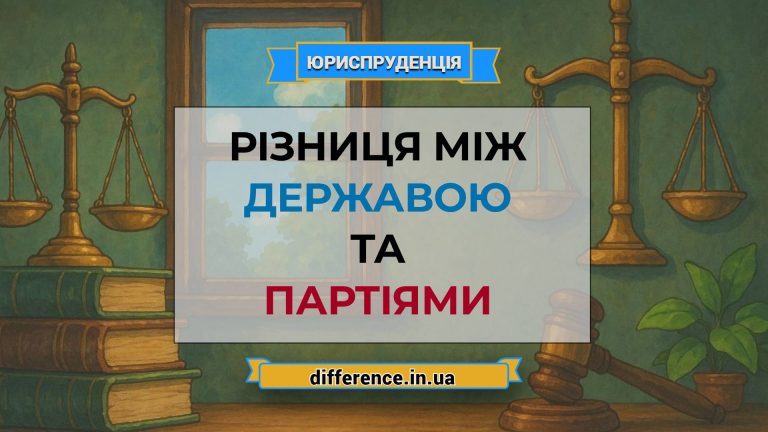 Різниця між державою і партіями