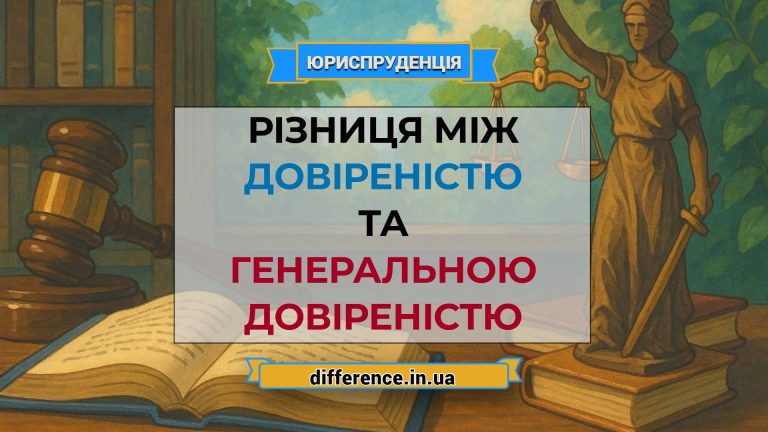 Різниця між довіреністю та генеральною довіреністю