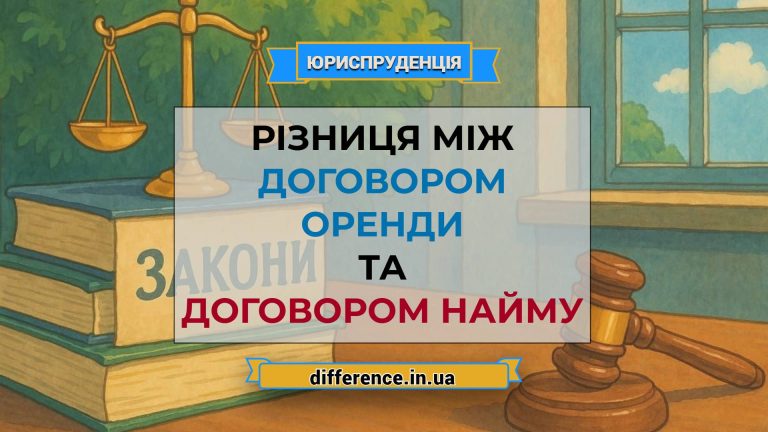 Різниця між договором оренди та договором найму