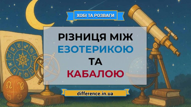 Різниця між езотерикою та кабалою