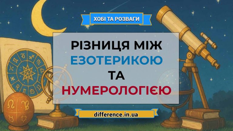 Різниця між езотерикою та нумерологією