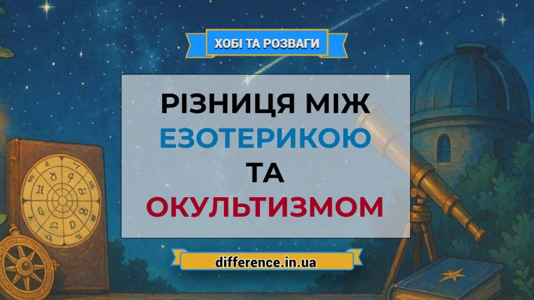 Різниця між езотерикою та окультизмом