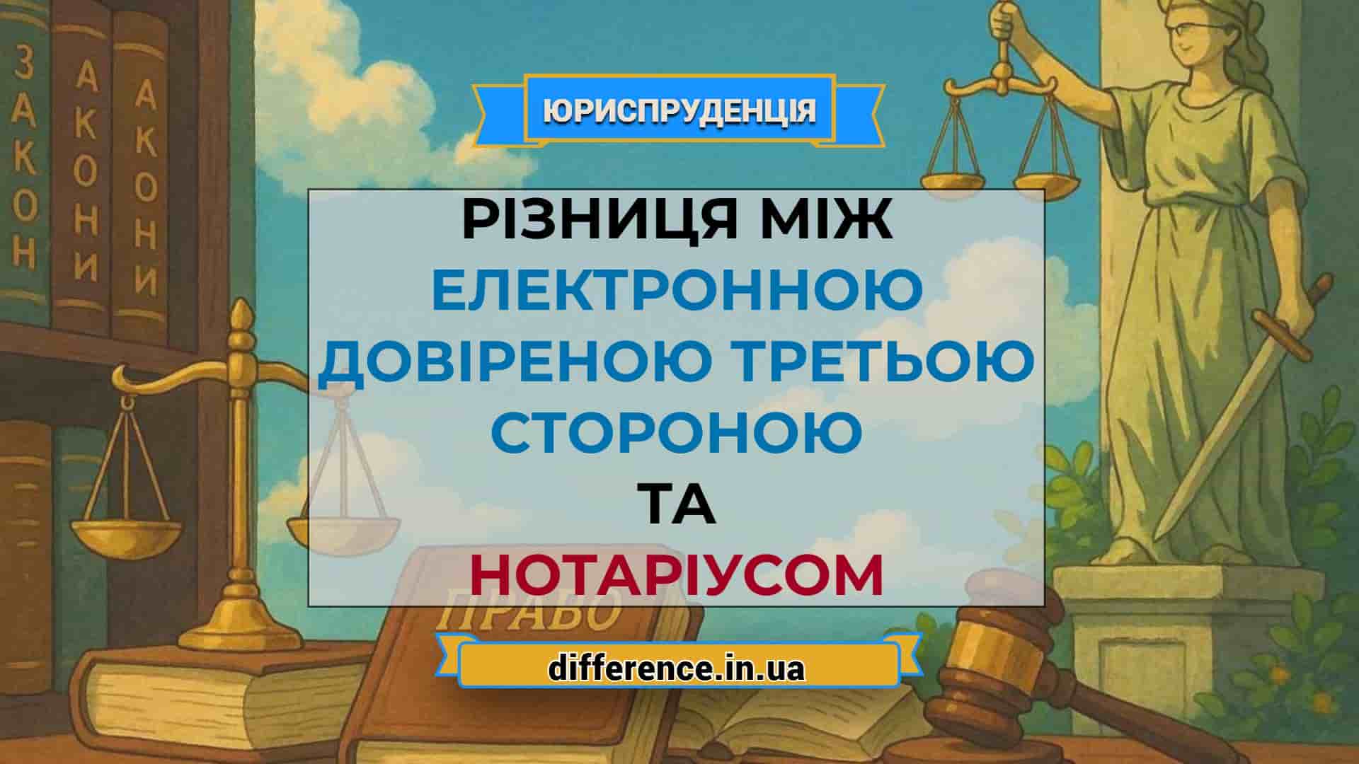 Різниця між електронною довіреною третьою стороною та нотаріусом