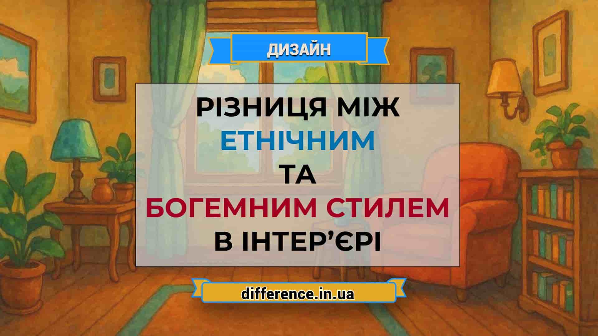 Різниця між етнічним та богемним стилем в інтер’єрі