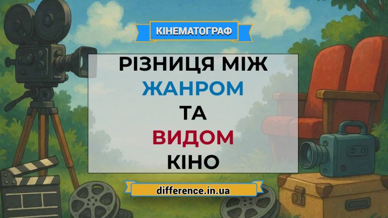 Різниця між жанром і видом кіно