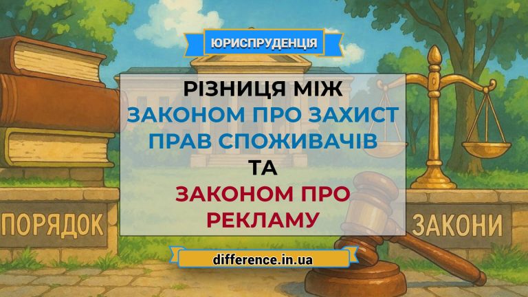 Різниця між законом про захист прав споживачів і законом про рекламу