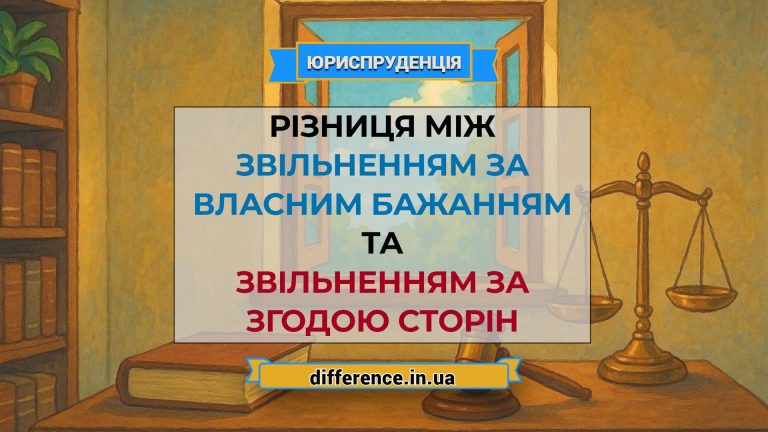 Різниця між звільненням за власним бажанням і звільненням за згодою сторін
