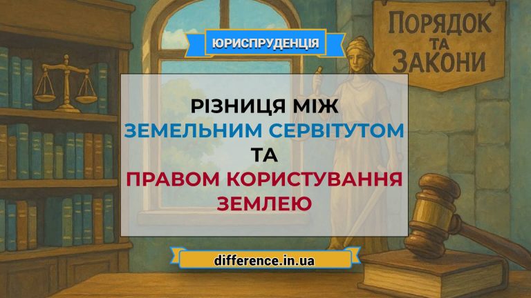 Різниця між земельним сервітутом і правом користування землею