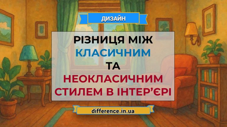 Різниця між класичним та неокласичним стилем в інтер’єрі