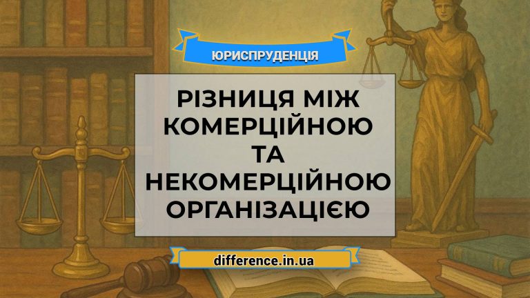 Різниця між комерційною та некомерційною організацією