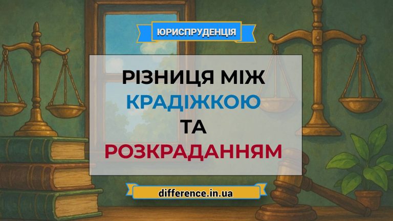 Різниця між крадіжкою та розкраданням