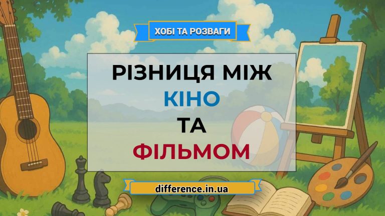 Різниця між кіно і фільмом