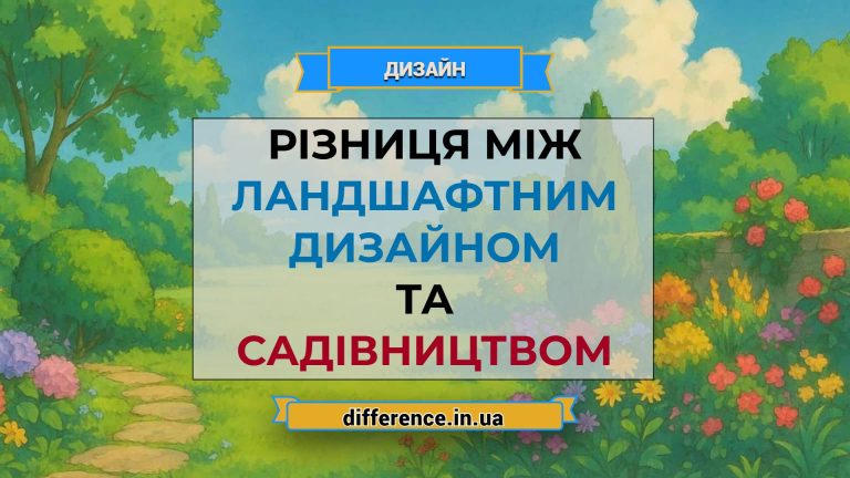 Різниця між ландшафтним дизайном і садівництвом (1)