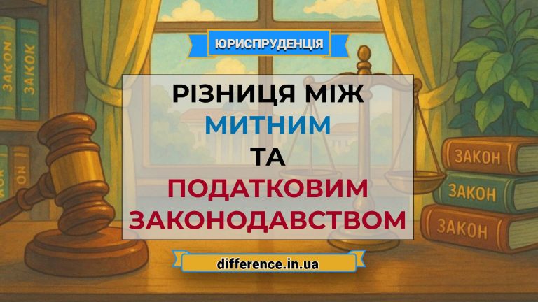 Різниця між митним і податковим законодавством