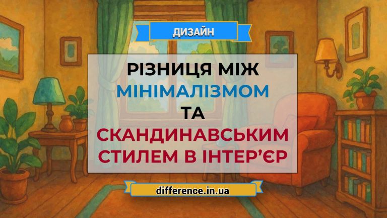 Різниця між мінімалізмом та скандинавським стилем в інтер’єр