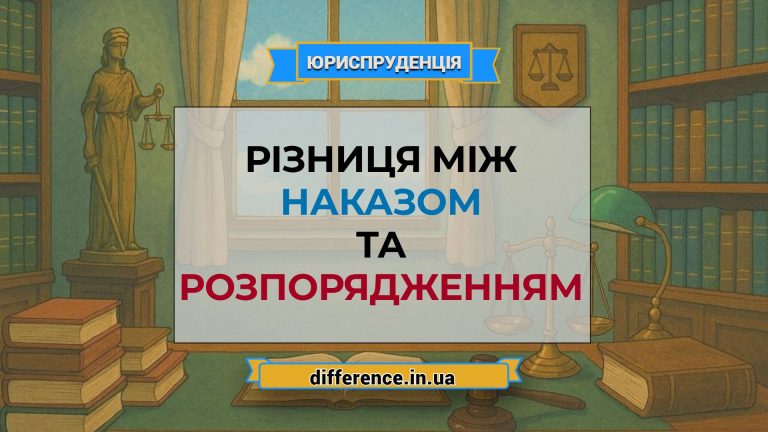 Різниця між наказом і розпорядженням