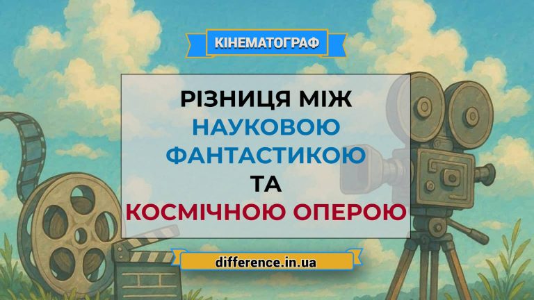 Різниця між науковою фантастикою і космічною оперою
