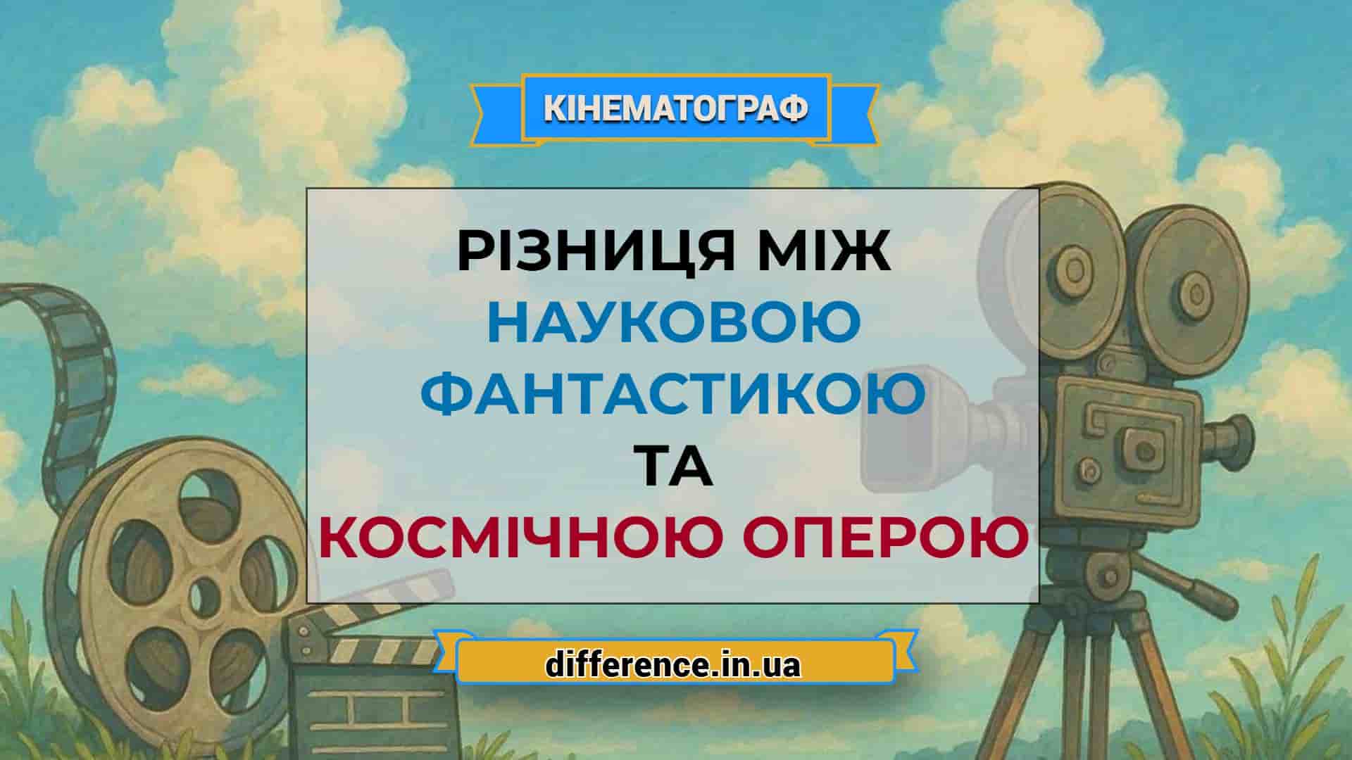 Різниця між науковою фантастикою і космічною оперою