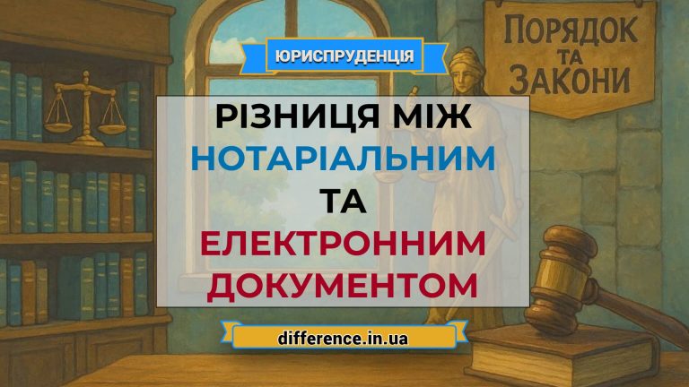 Різниця між нотаріальним і електронним документом