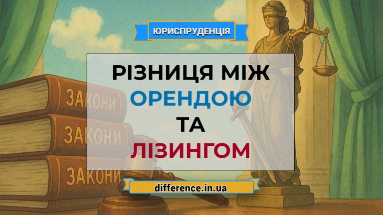 Різниця між орендою та лізингом