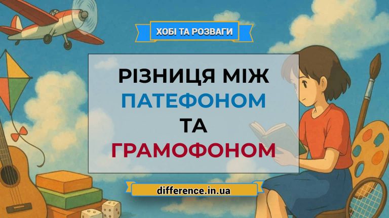 Різниця між патефоном і грамофоном