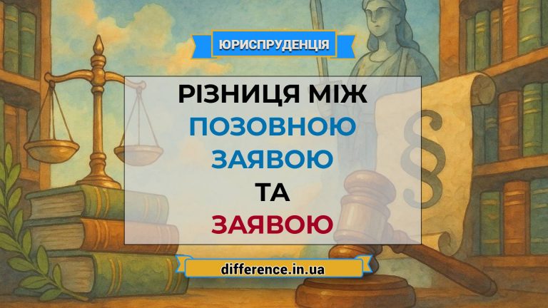 Різниця між позовною заявою та заявою