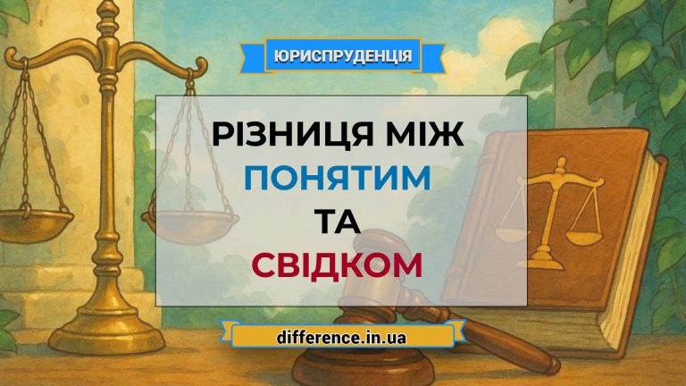 Різниця між понятим і свідком