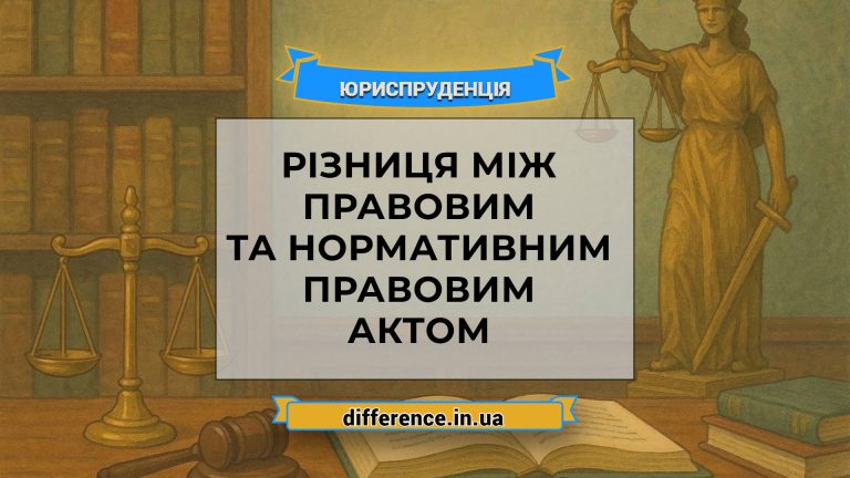 Різниця між правовим та нормативним правовим актом2