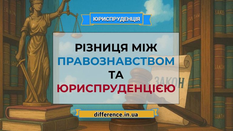Різниця між правознавством і юриспруденцією