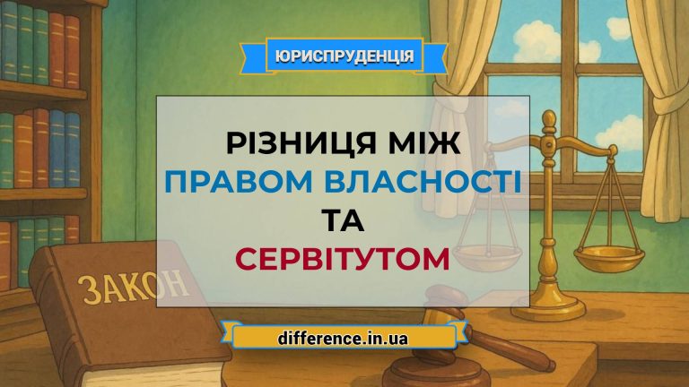 Різниця між правом власності та сервітутом