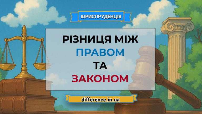 Різниця між правом і законом
