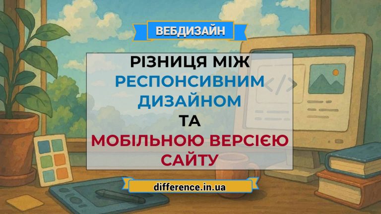 Різниця між респонсивним дизайном та мобільною версією сайту